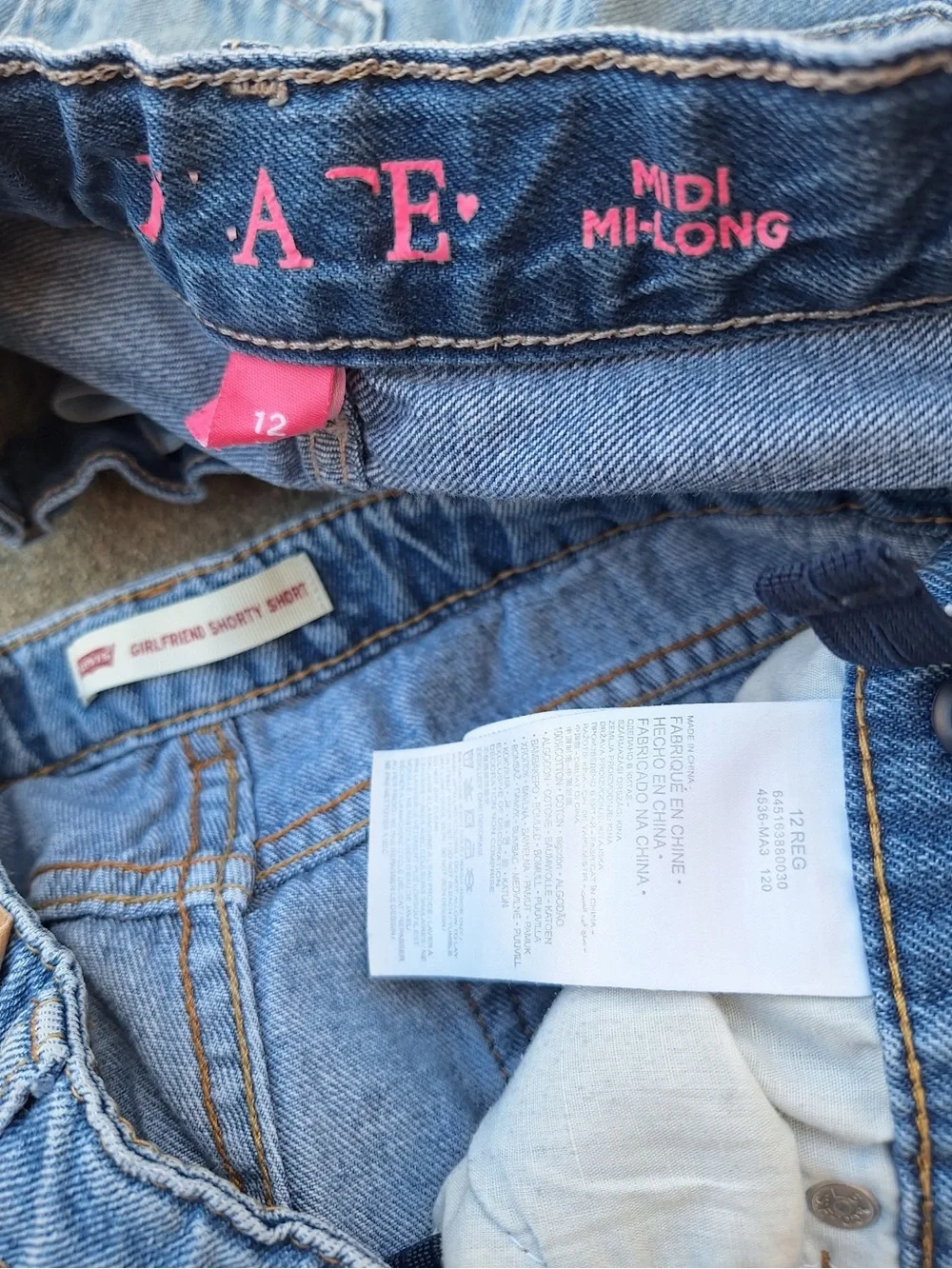 Levi’s girls shorts bundle